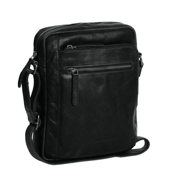 Δερμάτινο Τσαντάκι Ώμου Chesterfield C48.098900 Μαύρο Dessau – Premium Pull-Up Δέρμα