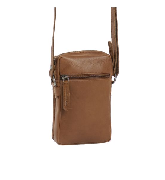 Δερμάτινο Τσαντάκι Ώμου Μικρό Chesterfield Hamilton C48.116331 Κονιάκ – Premium, Ιδανικό για Smartphone