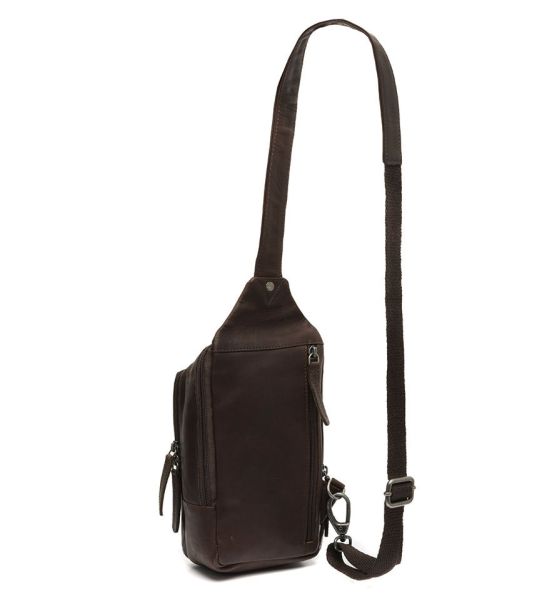 Δερμάτινο Τσαντάκι Χιαστί / Crossbody Chesterfield Riga C58.028401 Καφέ – Premium Pull-Up Δέρμα με Πολλαπλές Θήκες