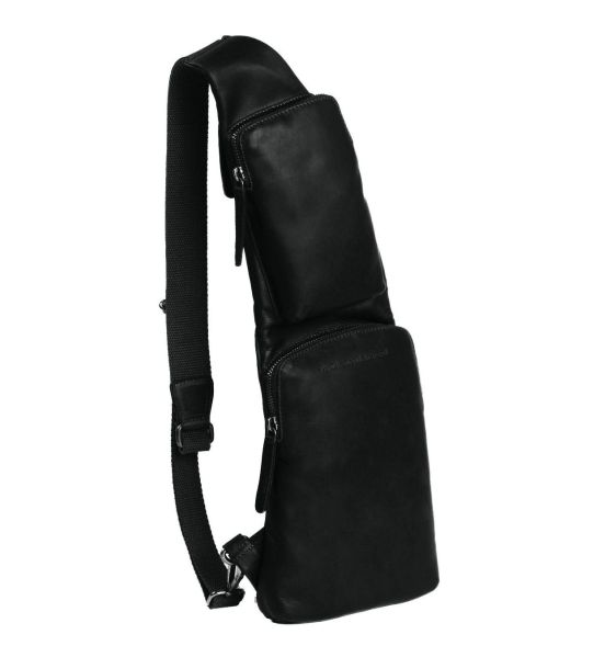 Δερμάτινο Τσαντάκι Χιαστί / Στήθους Chesterfield Logan C58.028600 Μαύρο – Premium Pull Up Δέρμα