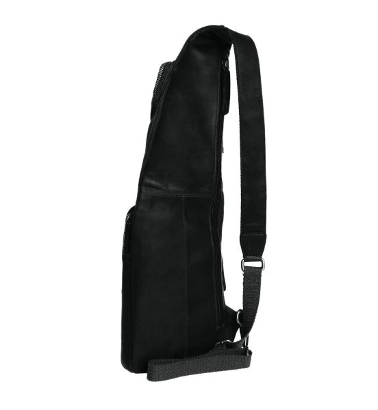 Δερμάτινο Τσαντάκι Χιαστί / Στήθους Chesterfield Logan C58.028600 Μαύρο – Premium Pull Up Δέρμα