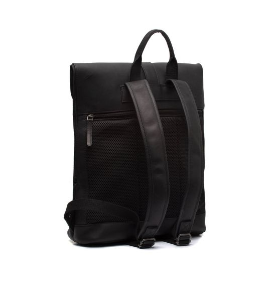 Δερμάτινο Σακίδιο Πλάτης Rolltop Chesterfield Larsson C58.033800 Μαύρο – Premium, Urban & Business