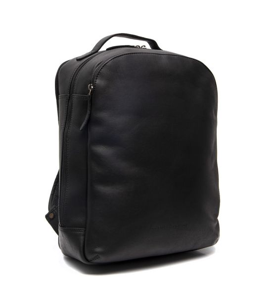Δερμάτινο Σακίδιο Πλάτης Chesterfield C58.700200 Μαύρο – Wax Pull Up Δέρμα, με 3 Θήκες & Laptop Compartment