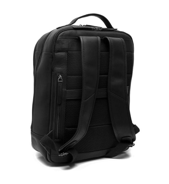 Δερμάτινο Σακίδιο Πλάτης Chesterfield C58.700200 Μαύρο – Wax Pull Up Δέρμα, με 3 Θήκες & Laptop Compartment