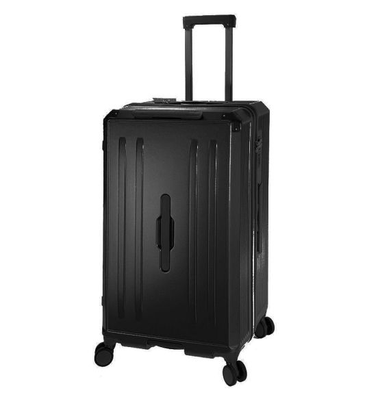 Βαλίτσα Μεγάλη FORECAST C879-28 Μαύρο 75cm με TSA, USB & Θήκη Smartphone, για έως 23 Κιλά Αεροδρομίου