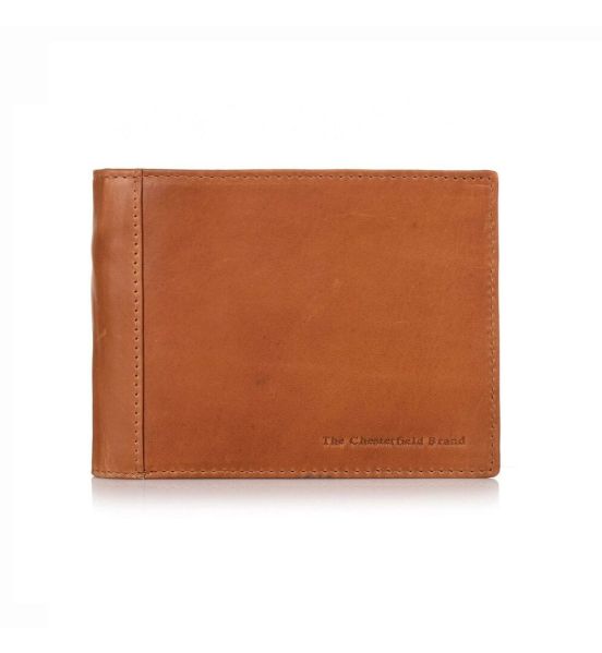 Δερμάτινο Ανδρικό Πορτοφόλι Chesterfield C08.0201A31 Κονιάκ με RFID Προστασία από Wax Pull Up Δέρμα – Vintage
