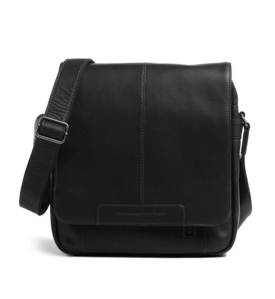 Δερμάτινο Τσαντάκι Ώμου Μεγάλο Chesterfield Raphael C48.055100 Μαύρο – Premium Pull-Up Δέρμα με Θήκη Tablet