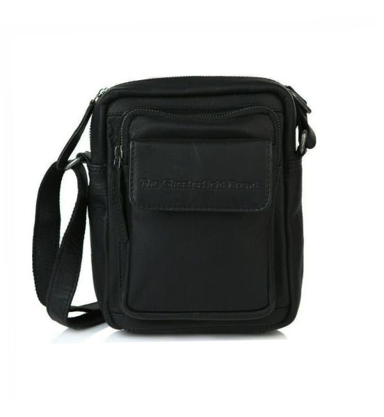 Δερμάτινο Τσαντάκι Ώμου Chesterfield C48.071400 Μαύρο Remy – Premium Pull-Up Δέρμα – Κομψό & Ανθεκτικό