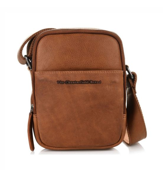 Δερμάτινο Τσαντάκι Ώμου Μικρό Chesterfield C48.097231 Κονιάκ – Κομψό & Ανθεκτικό Wax Pull-Up Δέρμα
