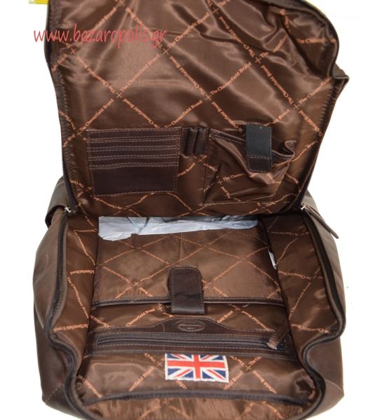 Δερμάτινο Σακίδιο Πλάτης Chesterfield Rich C58.015731 Κονιάκ – Laptop 15.6” & Premium Design
