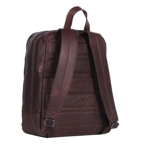 Δερμάτινο Σακίδιο Πλάτης Chesterfield DEX C58.017501 Καφέ – Θήκη Laptop 15.6" – Premium Backpack για Επαγγελματίες