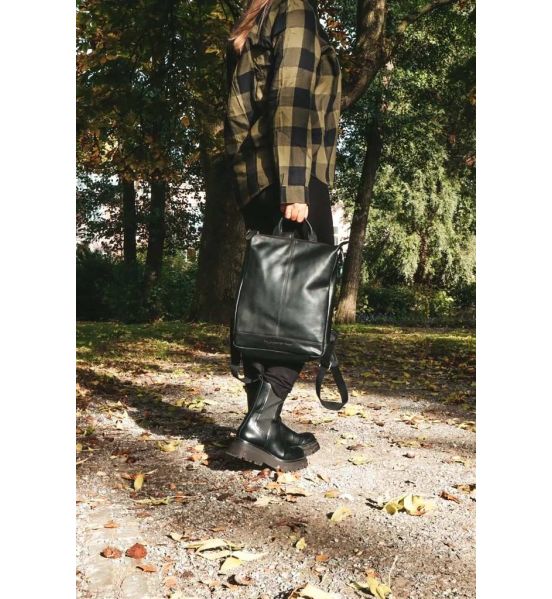 Γυναικείο Δερμάτινο Σακίδιο Πλάτης Chesterfield Saar C58.026100 Μαύρο – Premium, Κομψό Στυλ για Πόλη & Γραφείο