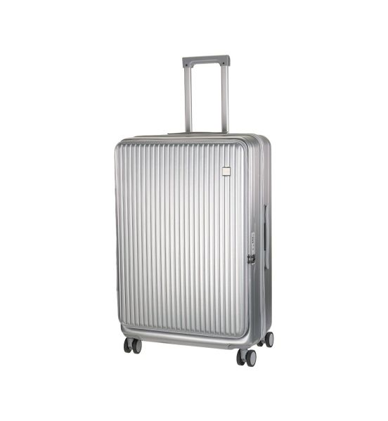 Σετ 3 Βαλίτσες RCM 501-SET3 Ασημί 55+64+74εκ – Ανθεκτικές Πολυκαρμπονικό με 4 Ρόδες & Θήκη Ποτηριού