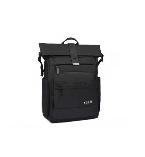 Σακίδιο Rolltop RCM 4608 Μαύρο 20L | 100% Αδιάβροχο | Urban Backpack με Αντικλεπτική Τσέπη & Unisex