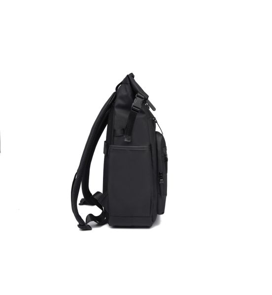 Σακίδιο Rolltop RCM 4608 Μαύρο 20L | 100% Αδιάβροχο | Urban Backpack με Αντικλεπτική Τσέπη & Unisex