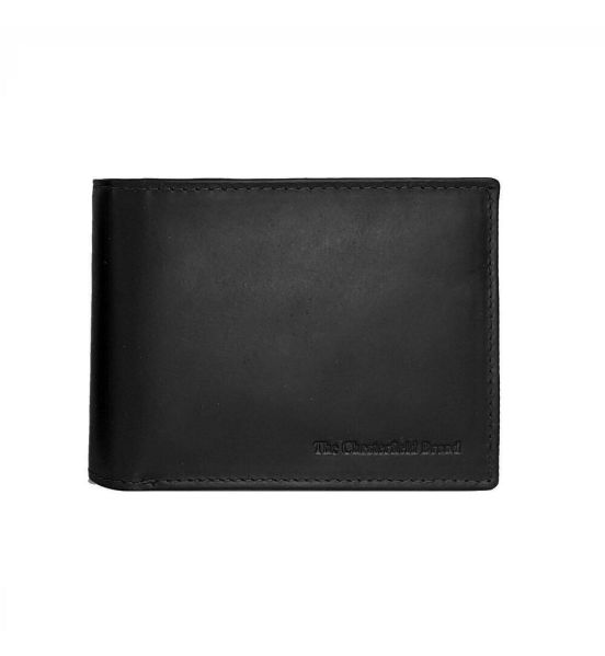 Ανδρικό Δερμάτινο Πορτοφόλι Chesterfield Harlem C08.037000 Μαύρο – Wax Pull Up, RFID & Premium Ποιότητα
