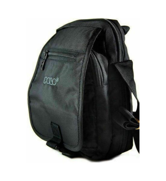 Ανδρικό Τσαντάκι Ώμου / Χιαστί POLO VERTICAL 907071 Μαύρο – Compact & Οργανωμένο με Καπάκι & Επέκταση