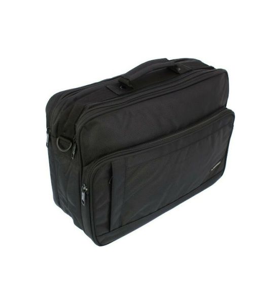 Μικρή Επαγγελματική Τσάντα Diplomat PD137  Μαύρο Laptop 14" – 2 Θέσεις – Ελαφριά & Οργανωμένη