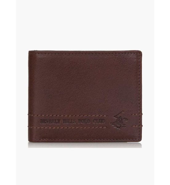Ανδρικό Πορτοφόλι POLO CLUB BH-1743 Καφέ | RFID Προστασία με 7 Θήκες | Κομψό & Premium 