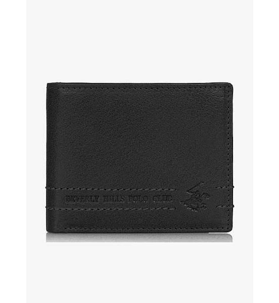 Ανδρικό Πορτοφόλι POLO CLUB BH-1743 Μαύρο | RFID Προστασία με 7 Θήκες | Κομψό & Premium 