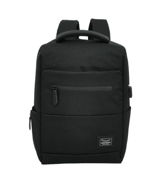Σακίδιο Πλάτης Forecast A16006 Μαύρο | Smart Backpack με Θύρα USB & 600D | Ελαφριά με Ανατομική Πλάτη