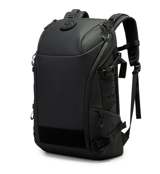 Αδιάβροχο Σακίδιο Πλάτης Bange FW226 Μαύρο 30L Laptop 15.6” με Velcro Design | Πολυμορφικό Σακίδιο Ταξιδιού & Γραφείου