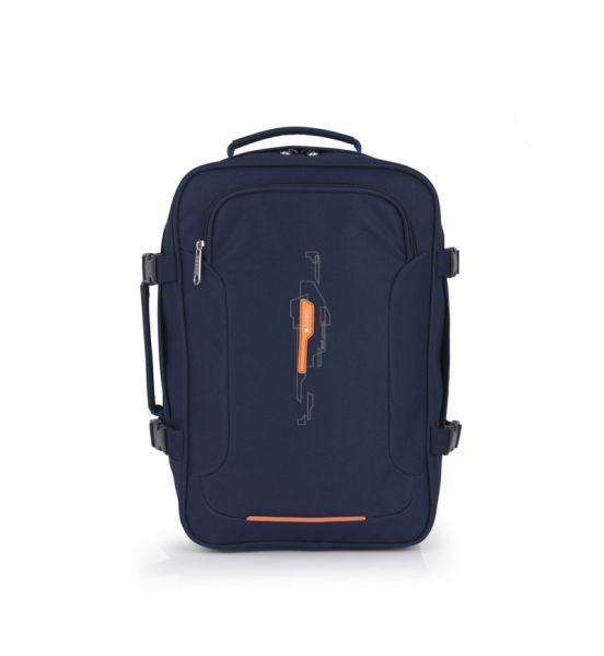 Σακίδιο Ταξιδίου/Χειραποσκευή 39x27x18 Gabol Week Eco 122326 Μπλε Underseat – 19L, Ιδανικό για Όλες τις Αεροπορικές