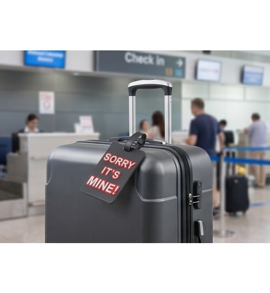 Ανθεκτική Ετικέτα Βαλίτσας RCM TH1022 Μαύρο | Ετικέτα Αναγνώρισης Αποσκευών Αεροδρομίου