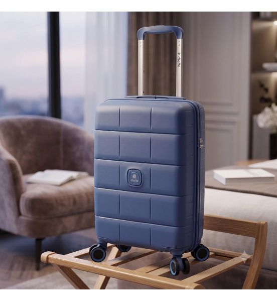 Βαλίτσα Καμπίνας 55x35x20 DIELLE 210 Γαλάζιο | 100% Πολυπροπυλένιο & TSA | για Όλες τις Αεροπορικές