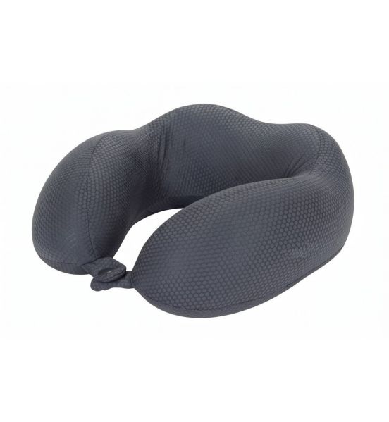 Μαξιλαράκι Ταξιδίου Memory Foam Diplomat ACPIL3 Γκρι | Ιδανικό για Αεροπλάνο με Κλιπ Μεταφοράς