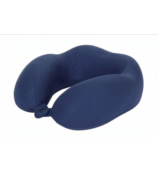 Μαξιλαράκι Ταξιδίου Memory Foam Diplomat ACPIL3 Μπλε | Ιδανικό για Αεροπλάνο με Κλιπ Μεταφοράς