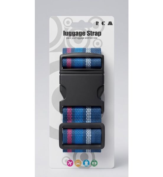 Ιμάντας Σύσφιξης Βαλίτσας RCM TH1008 Μπλε-Ροζ | Ρυθμιζόμενος με Κλιπ | Φάρδους 5cm για Απόλυτη Σταθερότητα