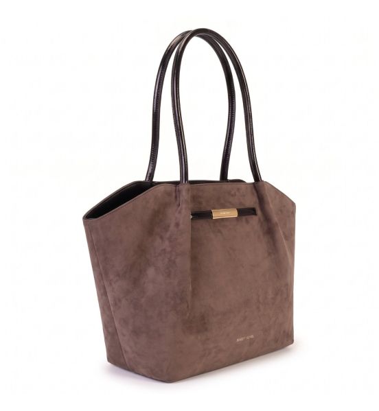 Μεγάλη Τσάντα Χειρός & Ώμου AMALIA NSY6929-85 (46x28x12cm) Dark-Brown