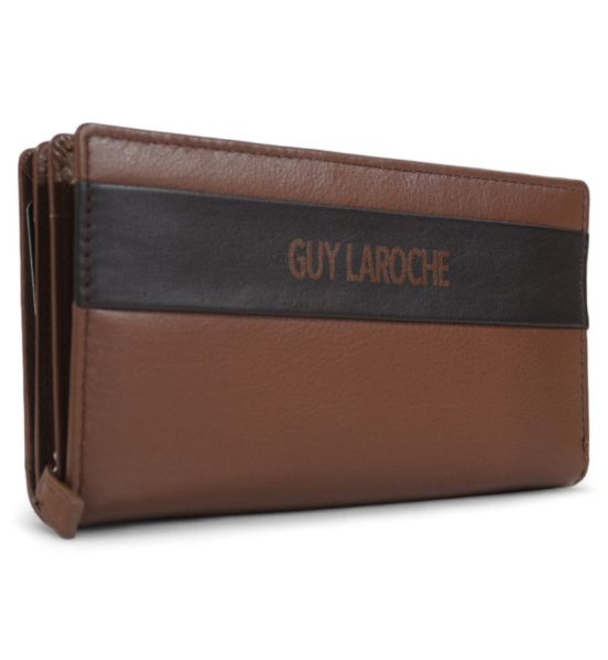 Δερμάτινο Γυναικείο Πορτοφόλι Guy Laroche 23916 Καφέ με RFID Προστασία – Premium Ποιότητα – Πολυτέλεια & Ασφάλεια