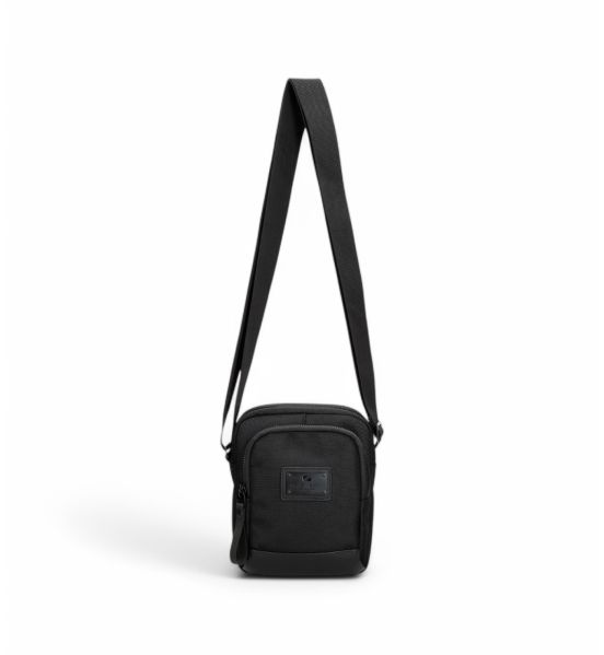 Επώνυμο Μικρό Ανδρικό Τσαντάκι Ώμου Pepe Jeans Blackmore 7055242 Μαύρο | με 2 Θήκες, Premium & Κρυφή Τσέπη