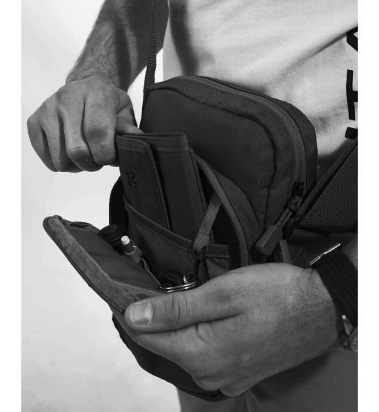 Ανδρικό Τσαντάκι Ώμου Pentagon Kleos Messenger K16096-01 Μαύρο | Compact Μέγεθος με Θήκη Smartphone