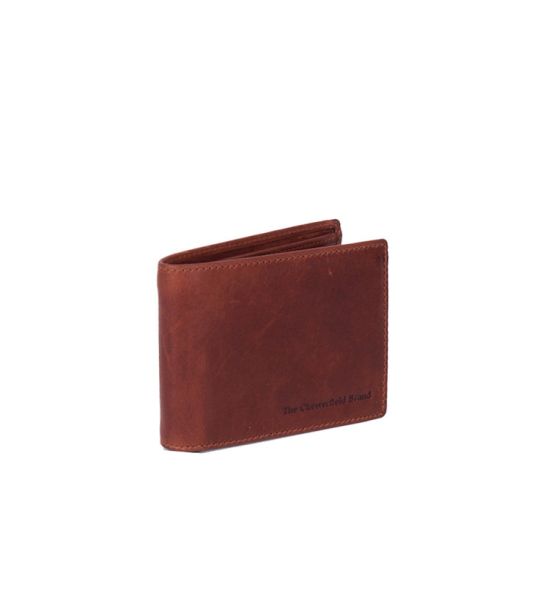 Δερμάτινο Ανδρικό Πορτοφόλι Μικρό Chesterfield Marvin C08.040631 Κονιάκ με RFID Προστασία – Premium Wax Pull Up Δέρμα