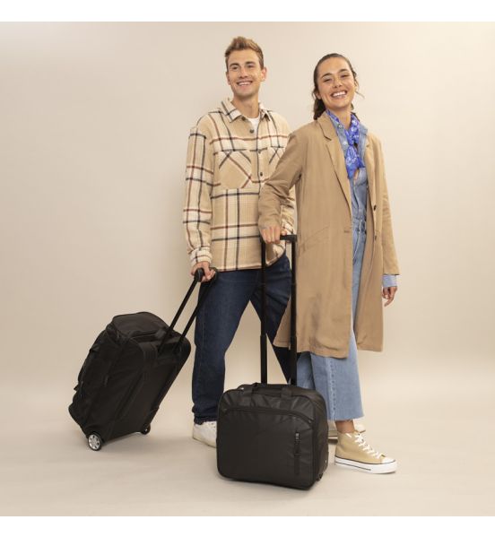 Τροχήλατη Τσάντα Καμπίνας Pilot Gabol Canada 40cm 22L Μαύρη – 100% Αδιάβροχη