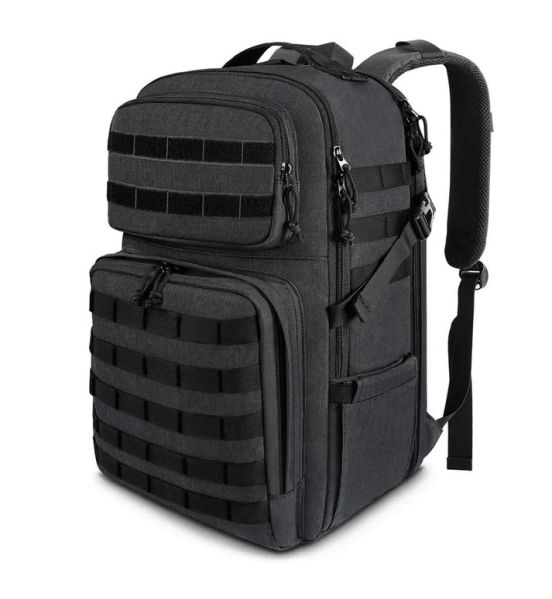 Σακίδιο Πλάτης Tactical Military Matein 6056 Μαύρο 32L | Θήκη Laptop 17.3″ Μαύρο | Tactical Design με Σύστημα MOLLE