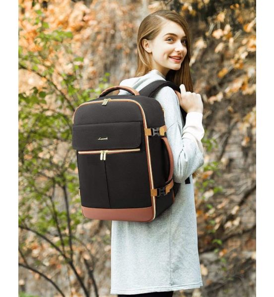 Γυναικείο Σακίδιο Ταξιδίου Καμπίνας Lovevook MB2112 Black/Brown 40lt