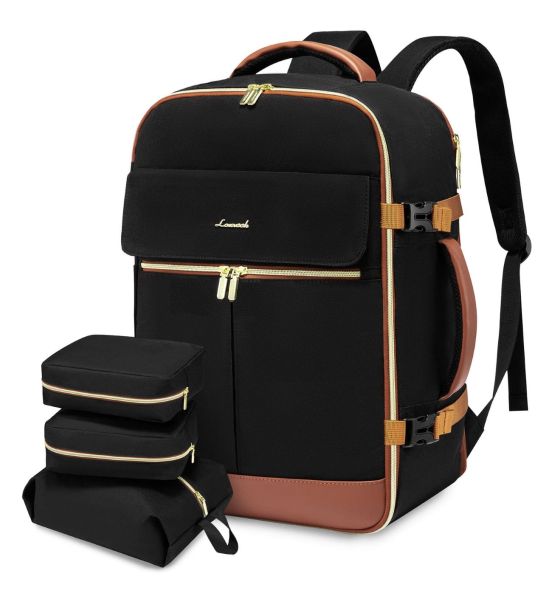 Γυναικείο Σακίδιο Ταξιδίου Καμπίνας Lovevook MB2112 Black/Brown 40lt