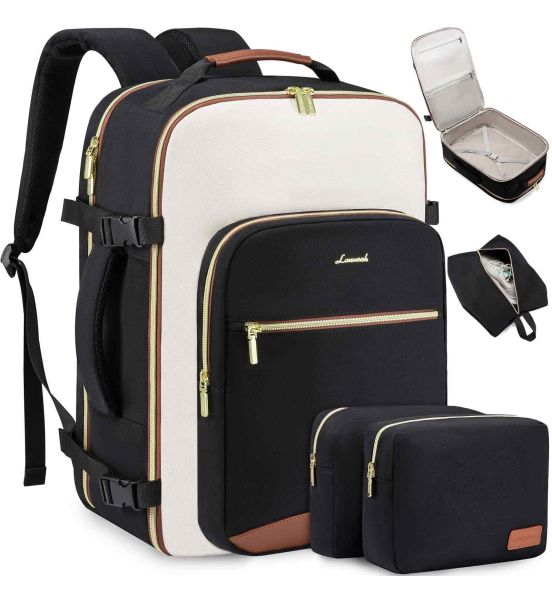 Σακίδιο Πλάτης Καμπίνας LOVEVOOK MB2141 Black/White 40L / 17,3″