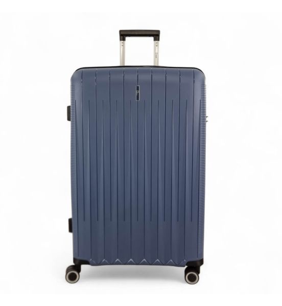 Μεγάλη Σκληρή Βαλίτσα RAIN RB80152 Μπλε 75εκ 95L | Πολυπροπυλένιο & Επέκταση | Check-in 23+ Κιλών