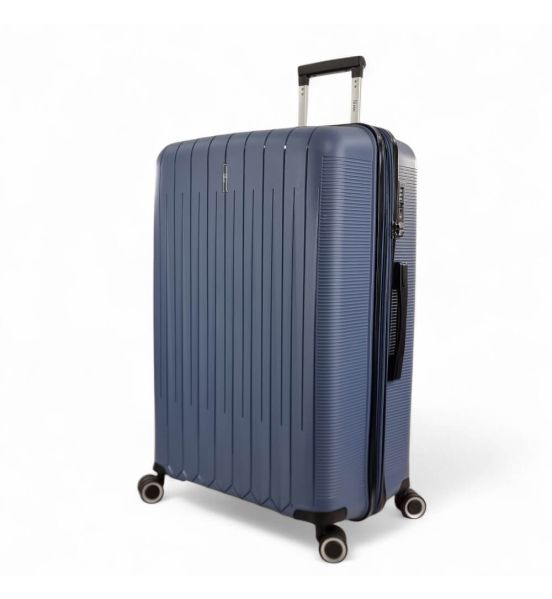 Μεγάλη Σκληρή Βαλίτσα RAIN RB80152 Μπλε 75εκ 95L | Πολυπροπυλένιο & Επέκταση | Check-in 23+ Κιλών