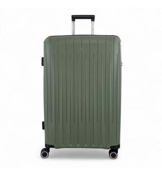 Μεγάλη Σκληρή Βαλίτσα RAIN RB80152 Χακί 75εκ 95L | Πολυπροπυλένιο & Επέκταση | Check-in 23+ Κιλών