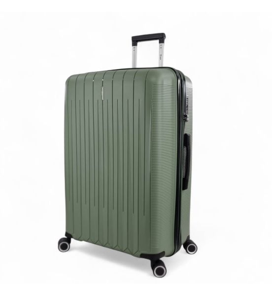 Μεγάλη Σκληρή Βαλίτσα RAIN RB80152 Χακί 75εκ 95L | Πολυπροπυλένιο & Επέκταση | Check-in 23+ Κιλών