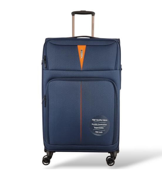 Μεγάλη Βαλίτσα 79x46x32 Υφασμάτινη Diplomat Venice ZC6101-L Μπλε – Premium 100L | Ιδανική για 23-32 Κιλά με 4 Ρόδες
