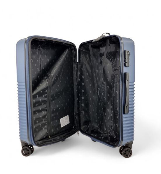 Μεγάλη Βαλίτσα RAIN Traveller RB80144-28 75cm Μπλε | Σκληρή ABS 110L, για 23kg+ Check-in | 4 Διπλές Ρόδες
