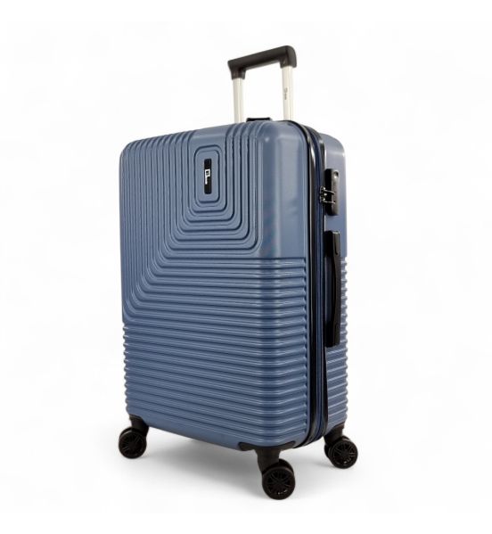 Μεγάλη Βαλίτσα RAIN Traveller RB80144-28 75cm Μπλε | Σκληρή ABS 110L, για 23kg+ Check-in | 4 Διπλές Ρόδες