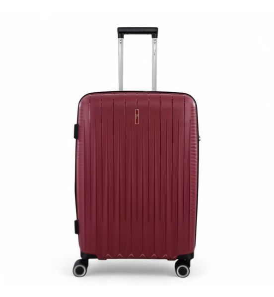 Μεσαία Σκληρή Βαλίτσα RAIN RB80152 Μπορντό 65εκ 70L |Άθραυστο Πολυπροπυλένιο | Check-in 23 Κιλών